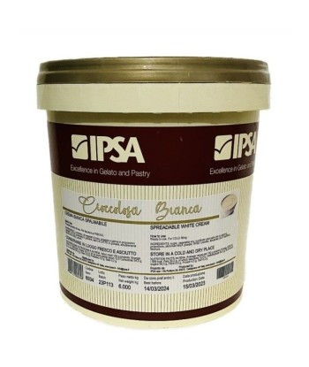 Crema de ciocolata alba CIOCCOLOSA BIANCA, 6kg, 6934 Ipsa