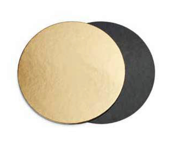 Platou tort rotund auriu/negru 32cm 7378 Alfatec