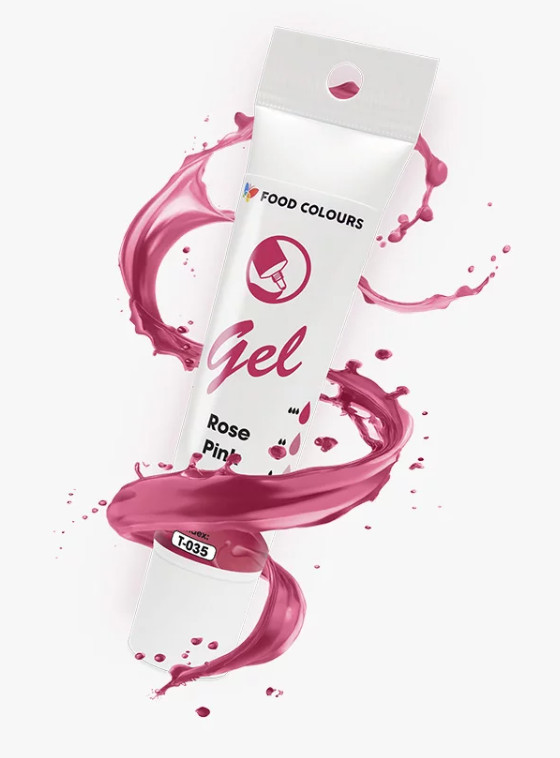 Colorant alimentar hidrosolubil gel roz Rose, 30 g T-035 Food Colours