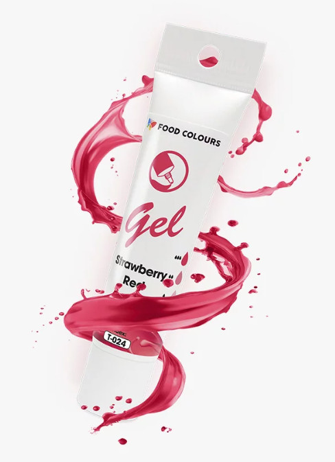 Colorant alimentar hidrosolubil gel rosu Strawberry Red, 30 g T-024 Food Colours