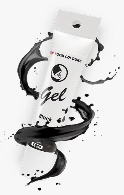 Colorant alimentar hidrosolubil gel negru, 30 g T-080 Food Colours