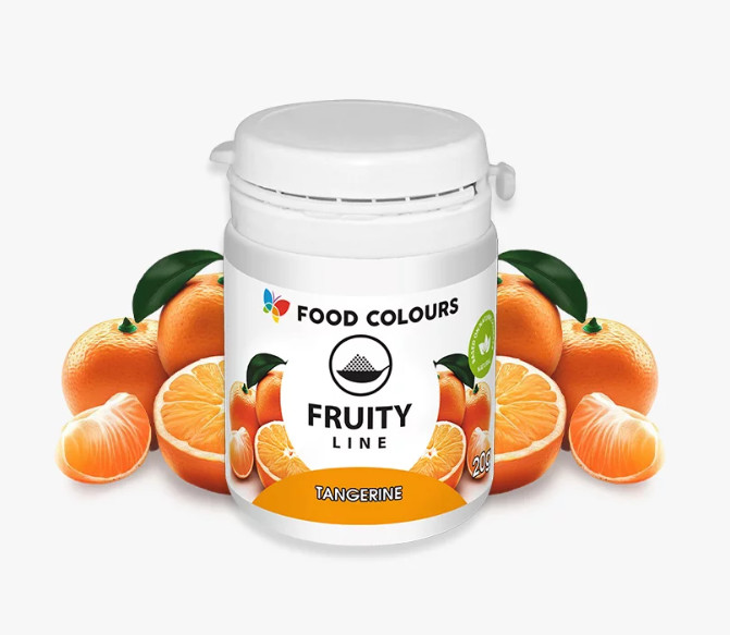 Colorant natural pudra mandarina Fruity Line, 20 g WS-PN-011 Food Colours