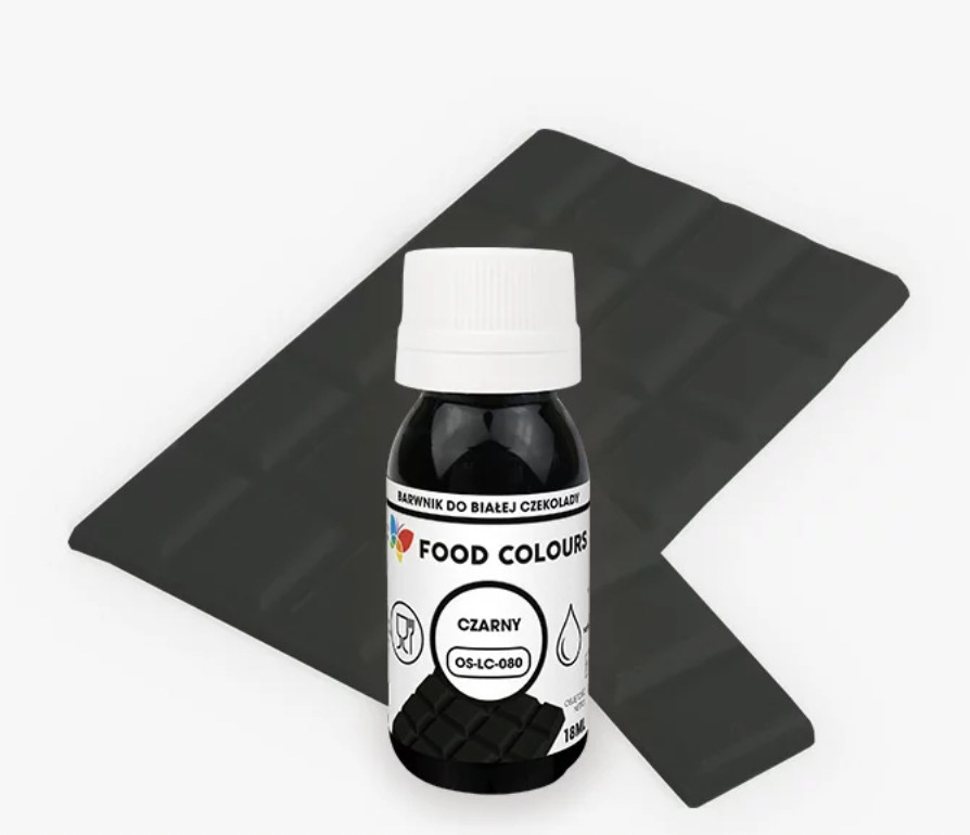 Colorant pentru ciocolata alba 18 ml Negru  OS-LC-080 FC