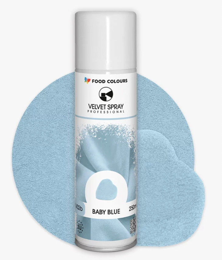 Colorant spray alimentar VELVET ALBASTRU DESCHIS 100ml  V32b-1  FC