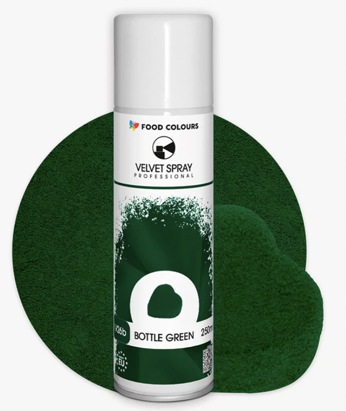 Colorant spray alimentar VELVET VERDE 100ml  V26b-1  FC
