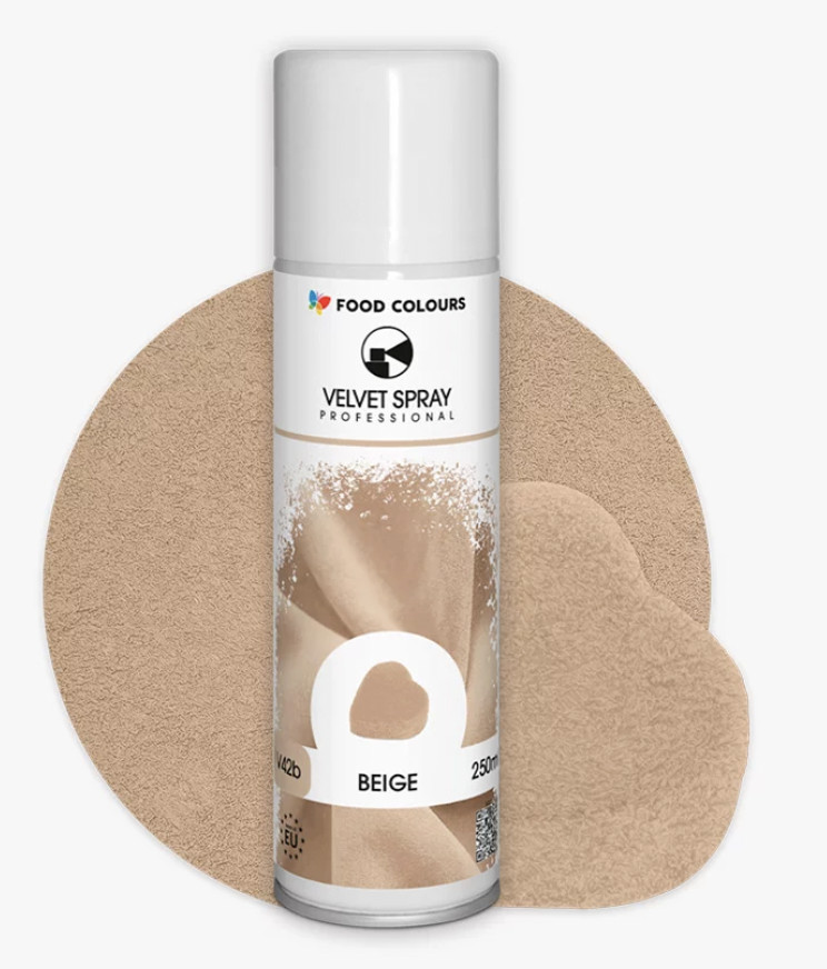 Colorant spray alimentar VELVET BEJ 100ml  V42b-1  FC