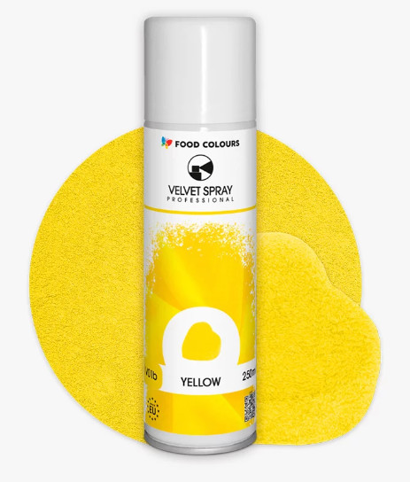 Spray colorant alimentar Velvet Galben, 100 ml V01b-1 Food Colours