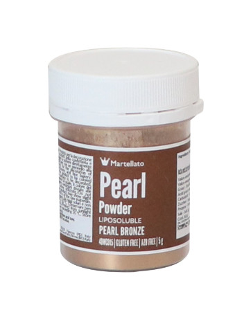 Colorant alimentar liposolubil pudra perlata bronz, 5 g. 40WC015 Martellato