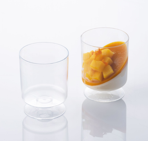 Pahare cilindrice pentru deserturi 190 ml, 100 buc. PMOCO007 Martellato
