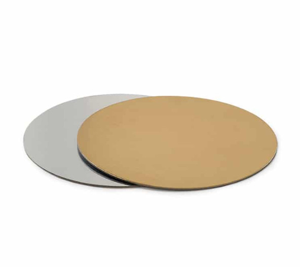 Platforma tort rotunda auriu/argintiu 30cm h 0,3 mm0932506 Decora