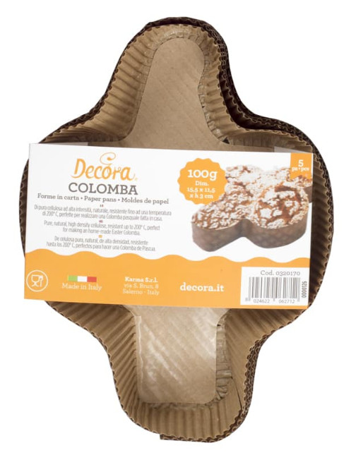 Forma de copt pentru Colomba, 100 g, 5 buc/set 0320170 Decora