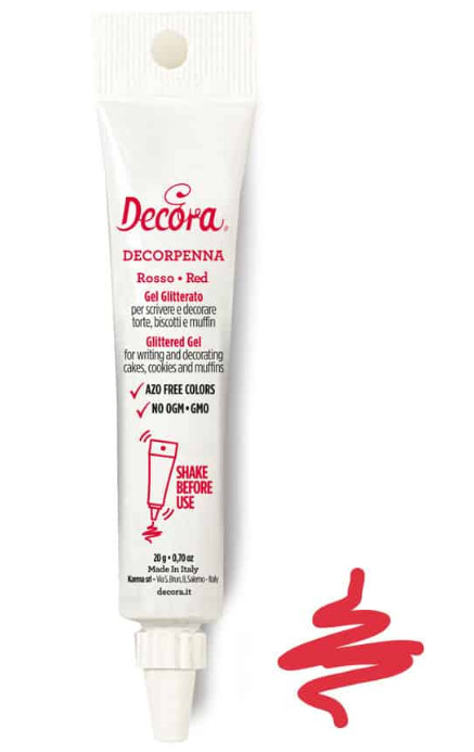 Pix decorare comestibil rosu, 20g 9261728 Decora