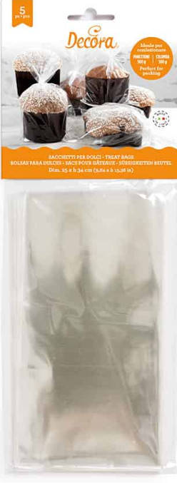 Punga celofan 32x46,5H cm, 5 buc/set 0856004 Decora