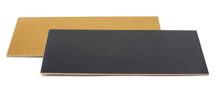 Platforma tort patrata auriu/negru 20x30 cm 0932590 Decora