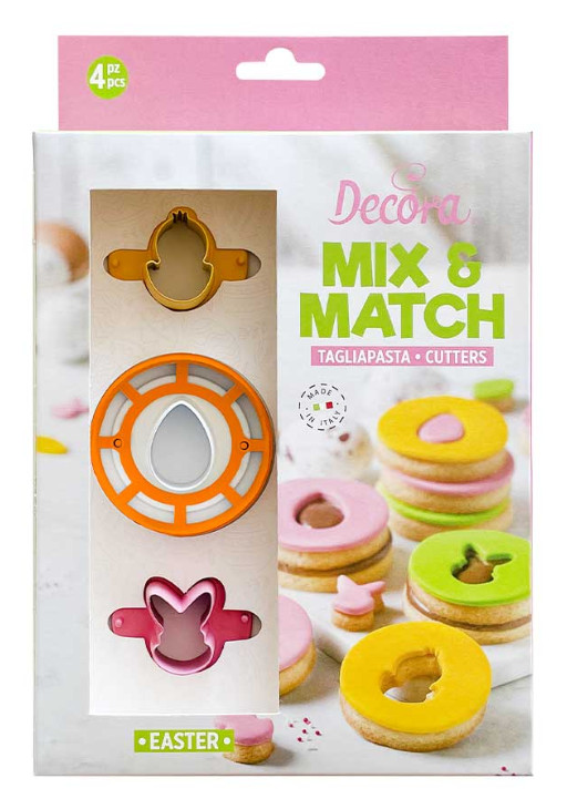 Set de decupatoare din plastic tematica pascala (4buc) 0255222 Decora