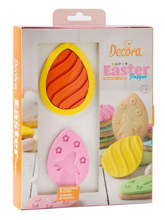 Decupator biscuiti Oua/Pasti, 3 buc/set 0255226  Decora