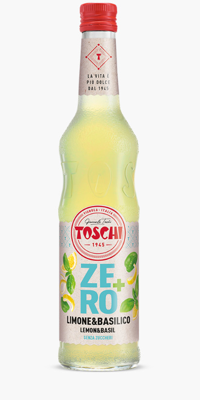 Sirop cocktail Lamaie si busuioc ZERO+, 560ml ZT32 Toschi