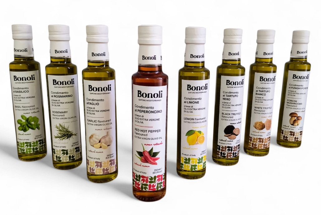 Ulei de masline extravirgin cu aroma lamaie 0.25L Bonoli