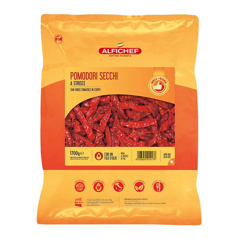 Rosii felii uscate la soare in ulei, 1700 g POM037 Alfi