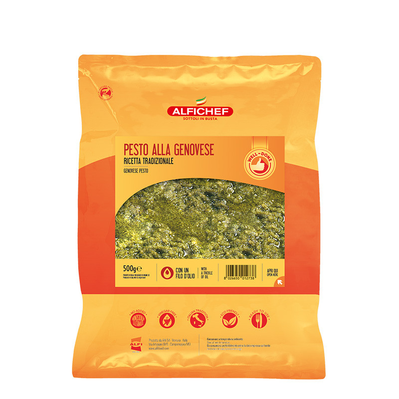 Sos pesto cu busuioc Alla Genovese, 500 g CRE011 Alfi