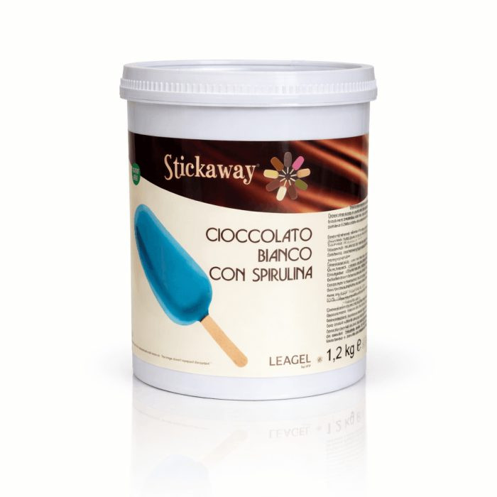 STICKAWAY Ciocolata alba cu spirulina 1,2kg 222130 LGL