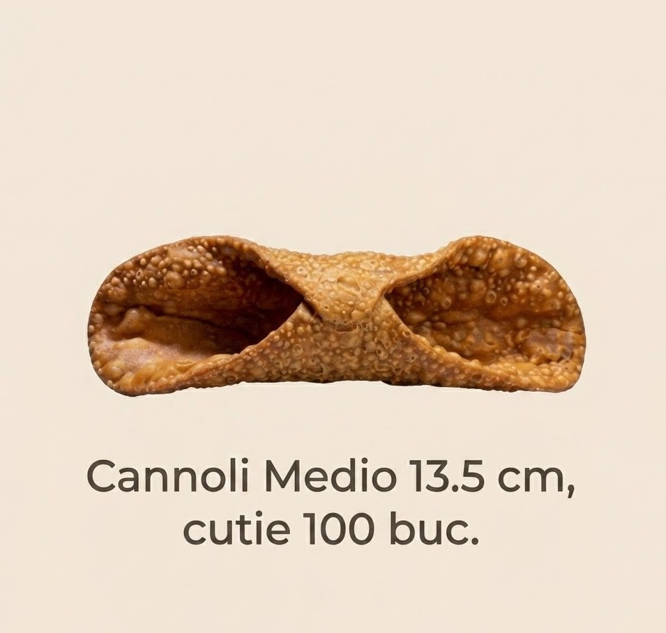 Coji cannoli medio 13.5 cm, cutie 100 buc, 2.8 kg Palermitana