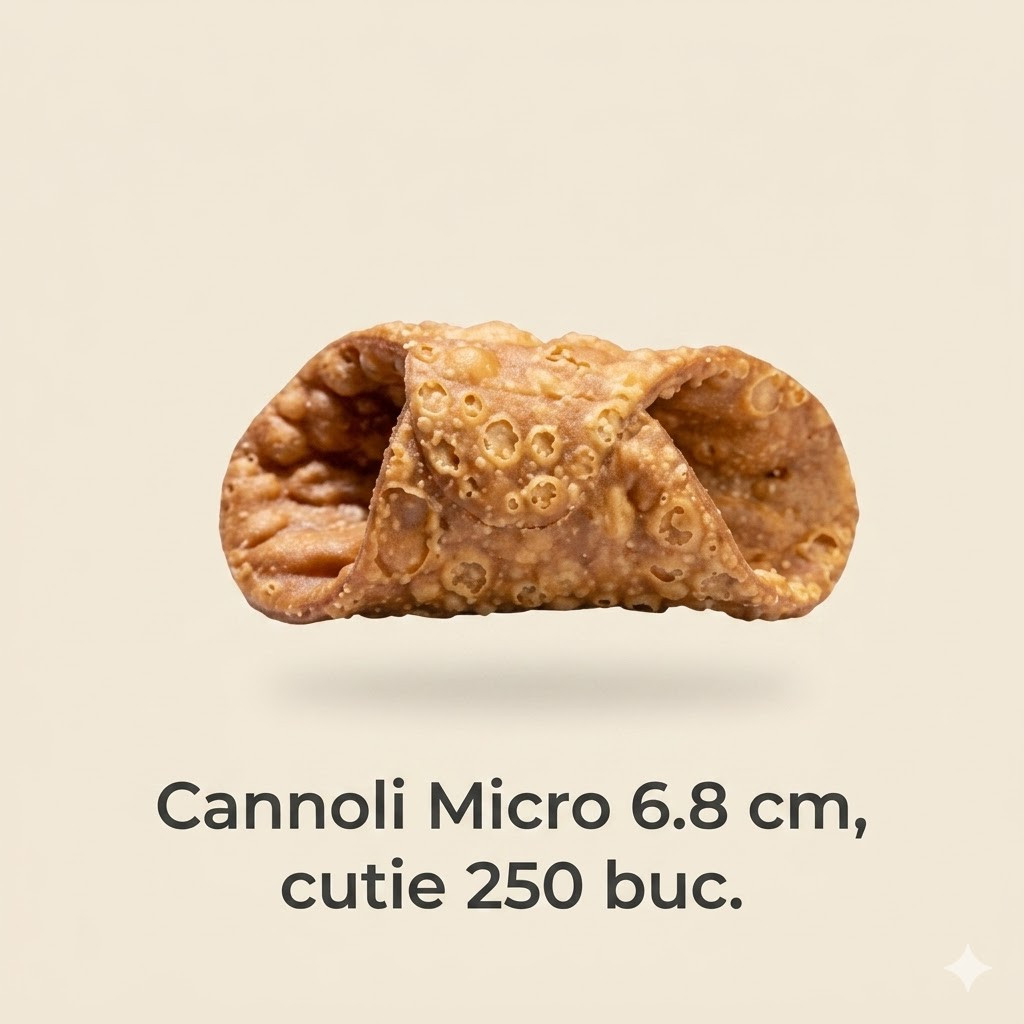 Coji cannoli micro  6.8 cm, cutie 250 buc, 2.5 kg Palermitana