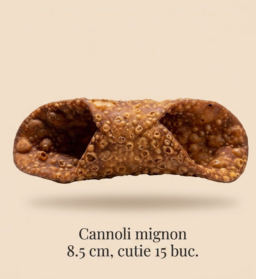 Coji cannoli mignon 8.5 cm, cutie 15 buc Palermitana