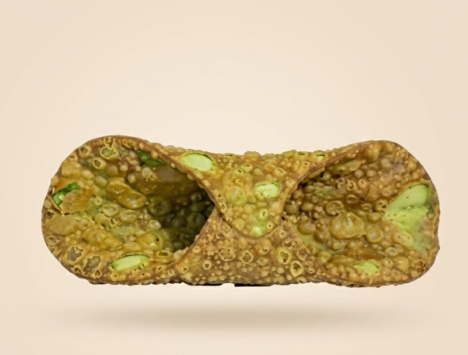 Coji cannoli medio fistic 13.5 cm, cutie 100 buc, 2.8 kg Palermitana