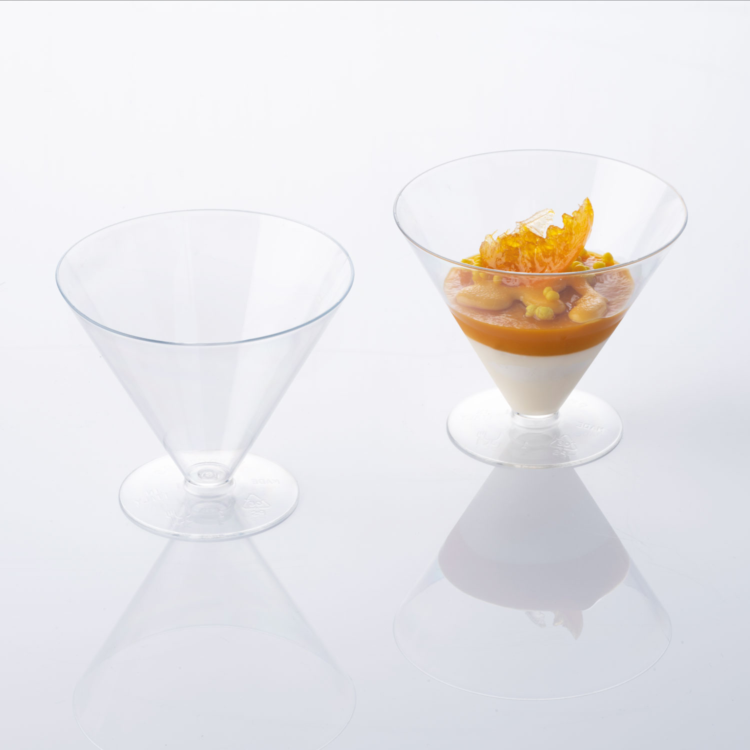Pahare plastic 100 buc 100-125/165ml PMOCO005 MARTE