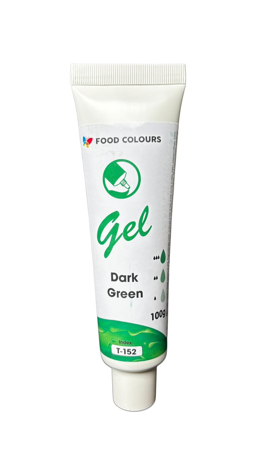 Colorant alimentar hidrosolubil gel verde inchis, 100 g T‑152 Food Colours