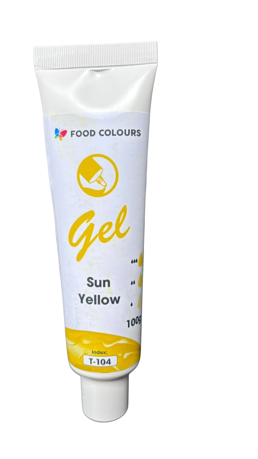 Colorant alimentar hidrosolubil gel galben, 100 g T‑104 Food Colours