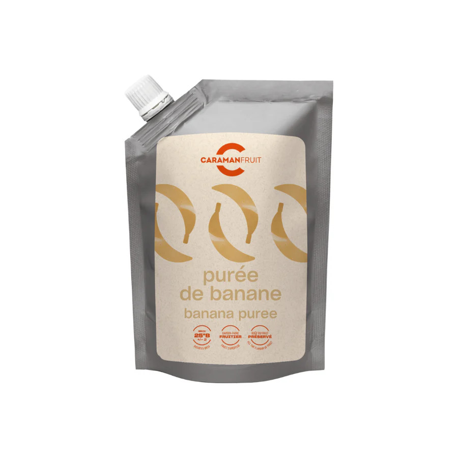 Piure de banane ambiental indulcit, 1 kg Caraman
