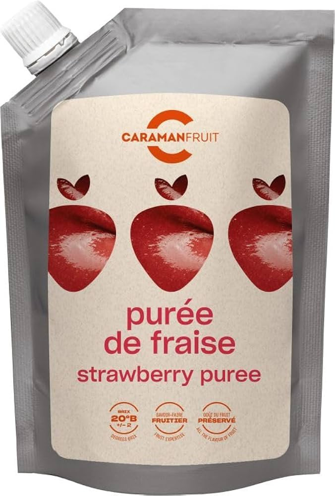 Piure de capsuni ambiental indulcit, 1 kg Caraman