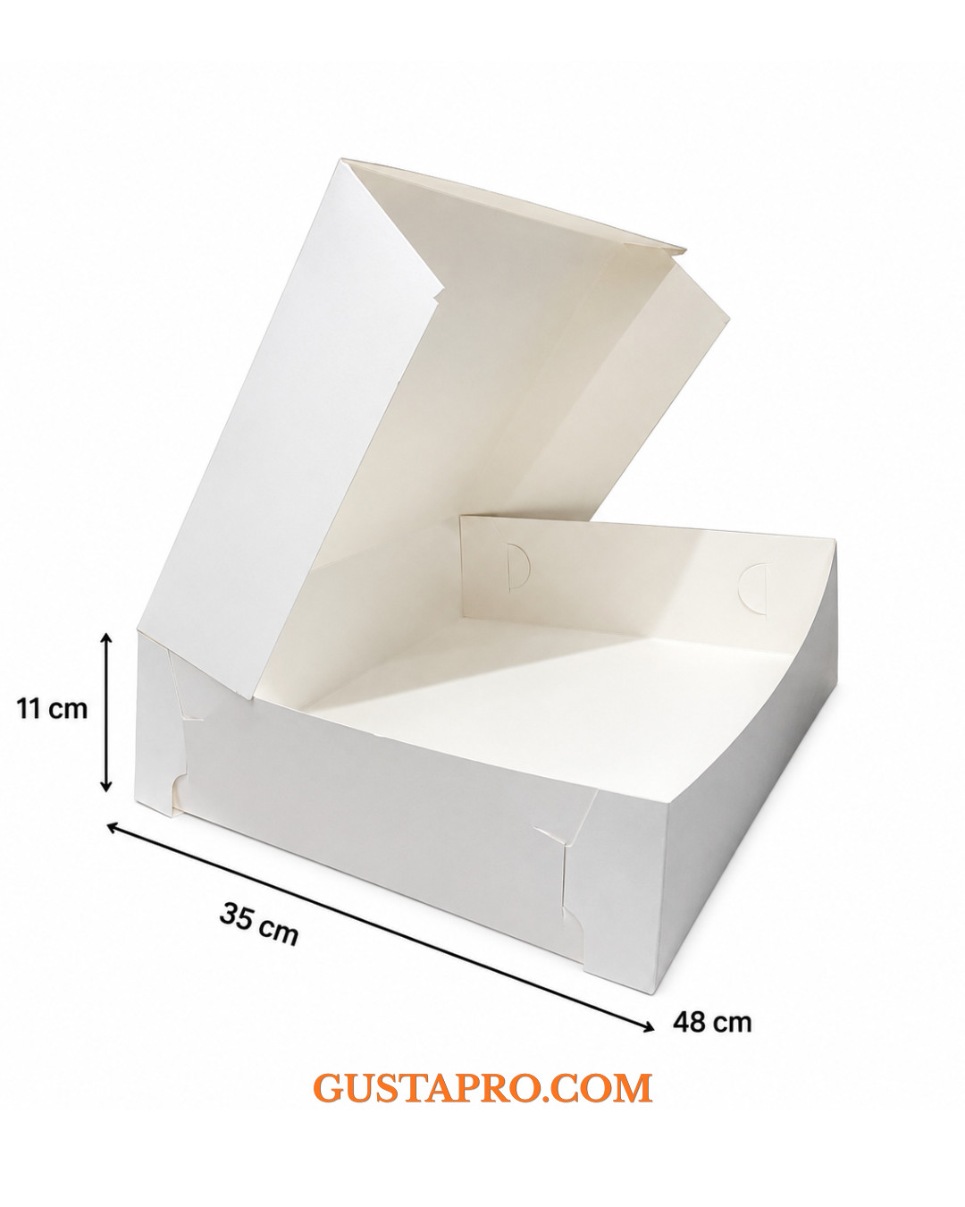 Cutie tort alba 35x48x11 cm GustaPro