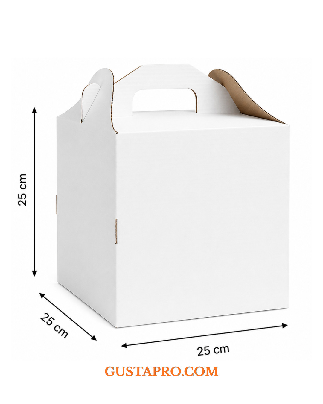 Cutie pentru tort rigida 25x25x25 cm GustaPro