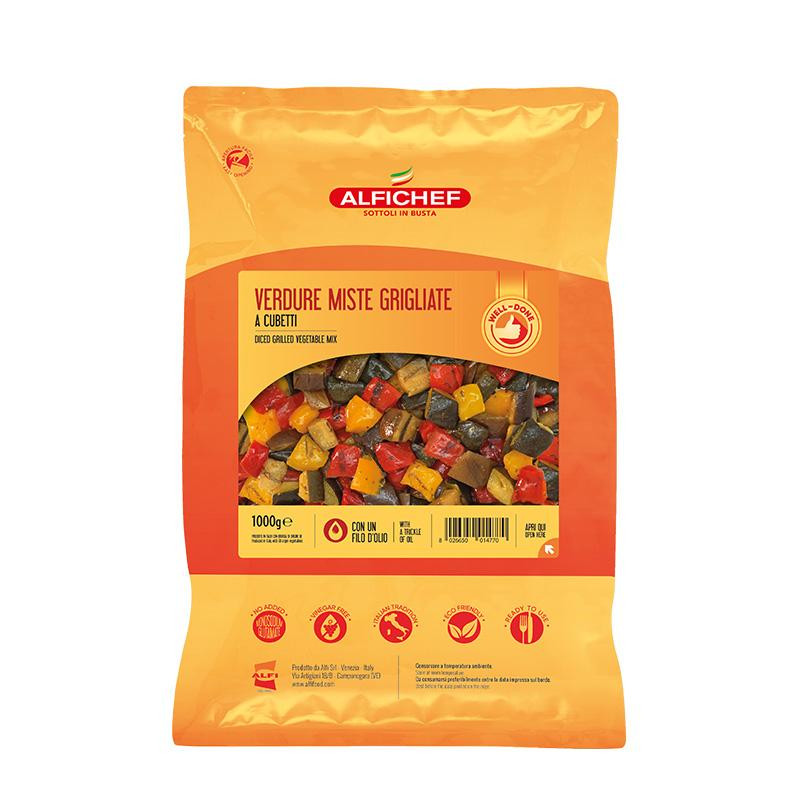 Mix de legume cuburi grill, 1000 g GRI059 Alfi
