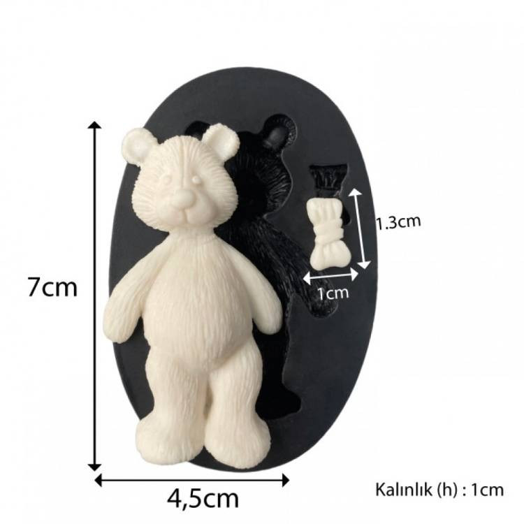 Formă din silicon Ursulet in pat 7x4,5 cm 33387 CSL