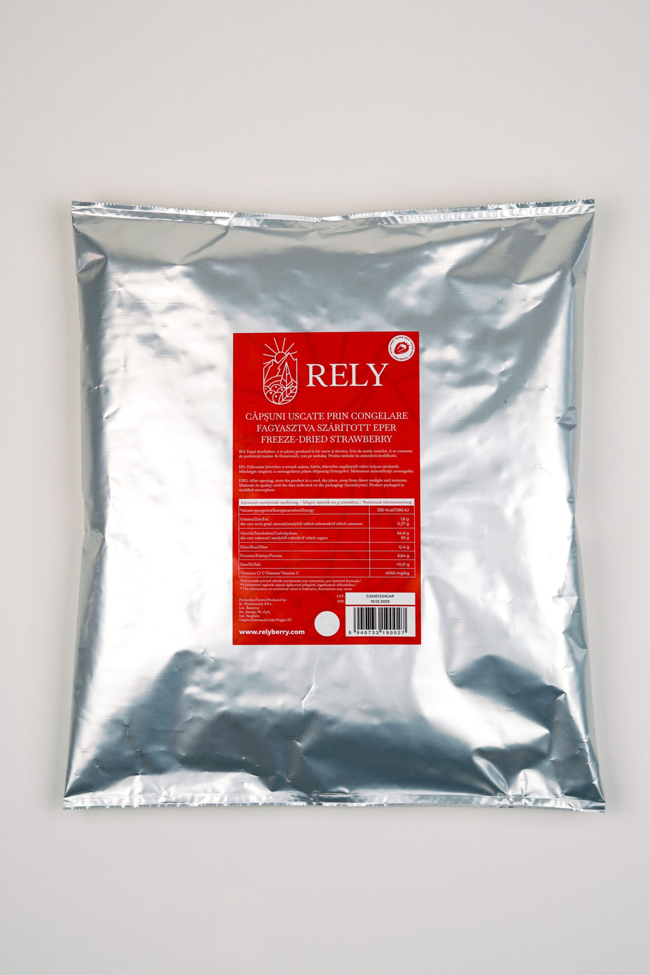 Căpșuni liofilizate granulate 300g Rely