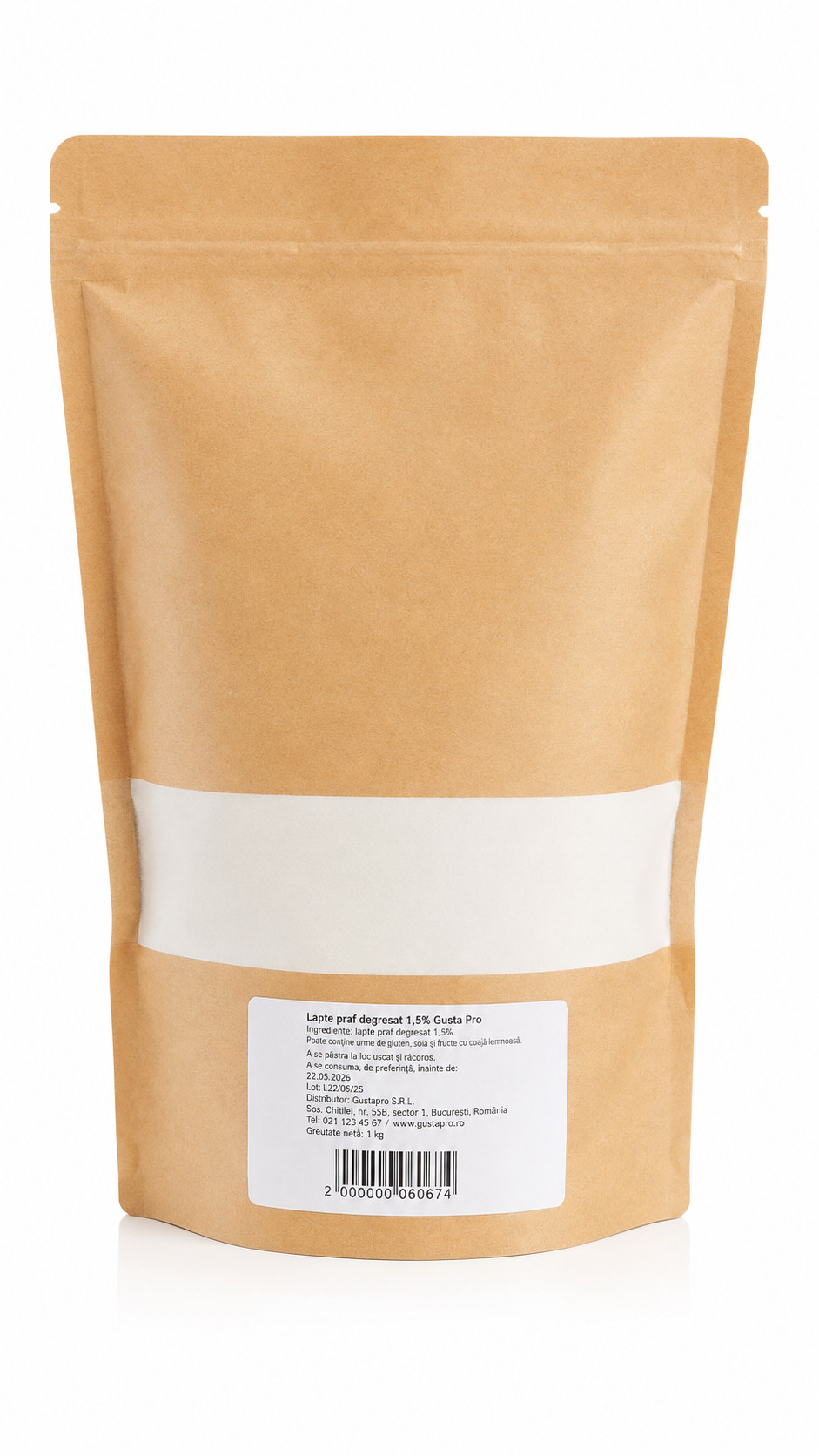 Lapte praf degresat 1kg Gusta Pro