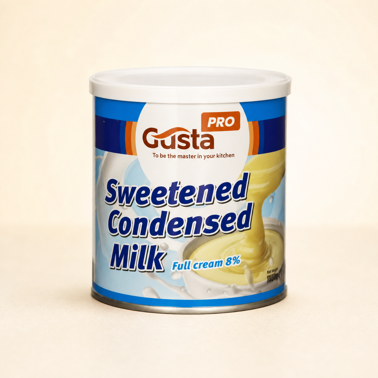Lapte condensat alb 1kg GustaPro
