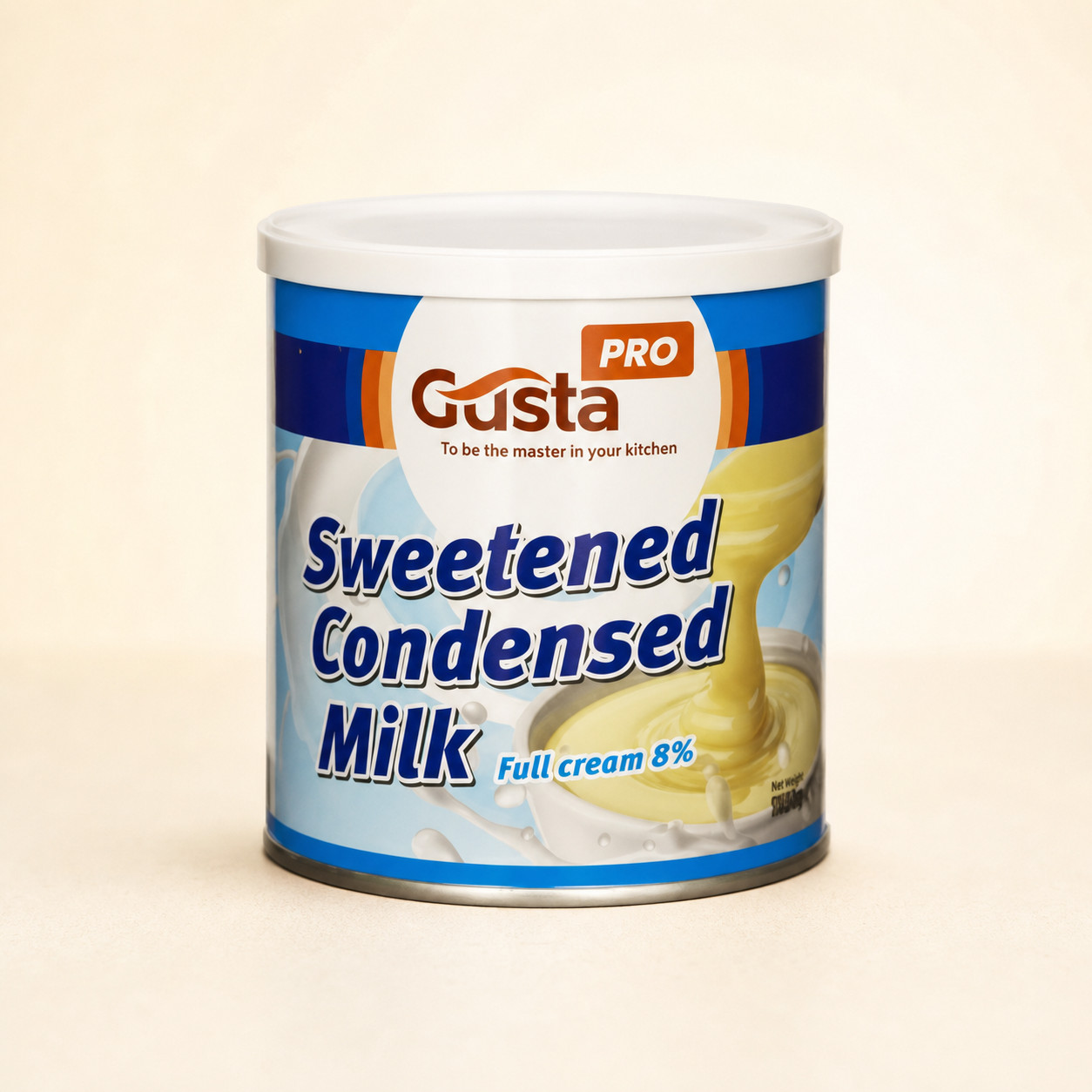 Lapte condensat alb 1kg GustaPro