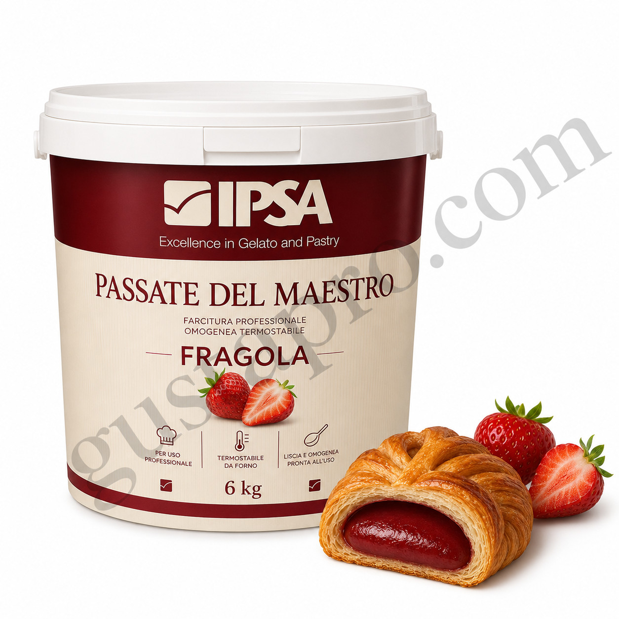 Umplutura termostabila omogena capsuni MAESTRO, 6kg, 0628 Ipsa