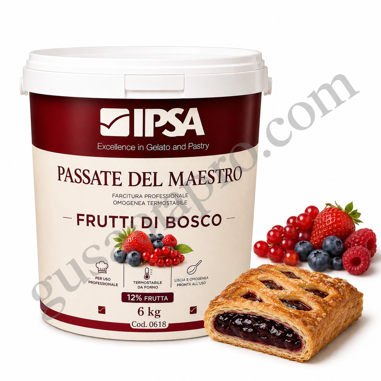 Umplutura termostabila omogena fructe de padure MAESTRO, 6kg, 0618 Ipsa