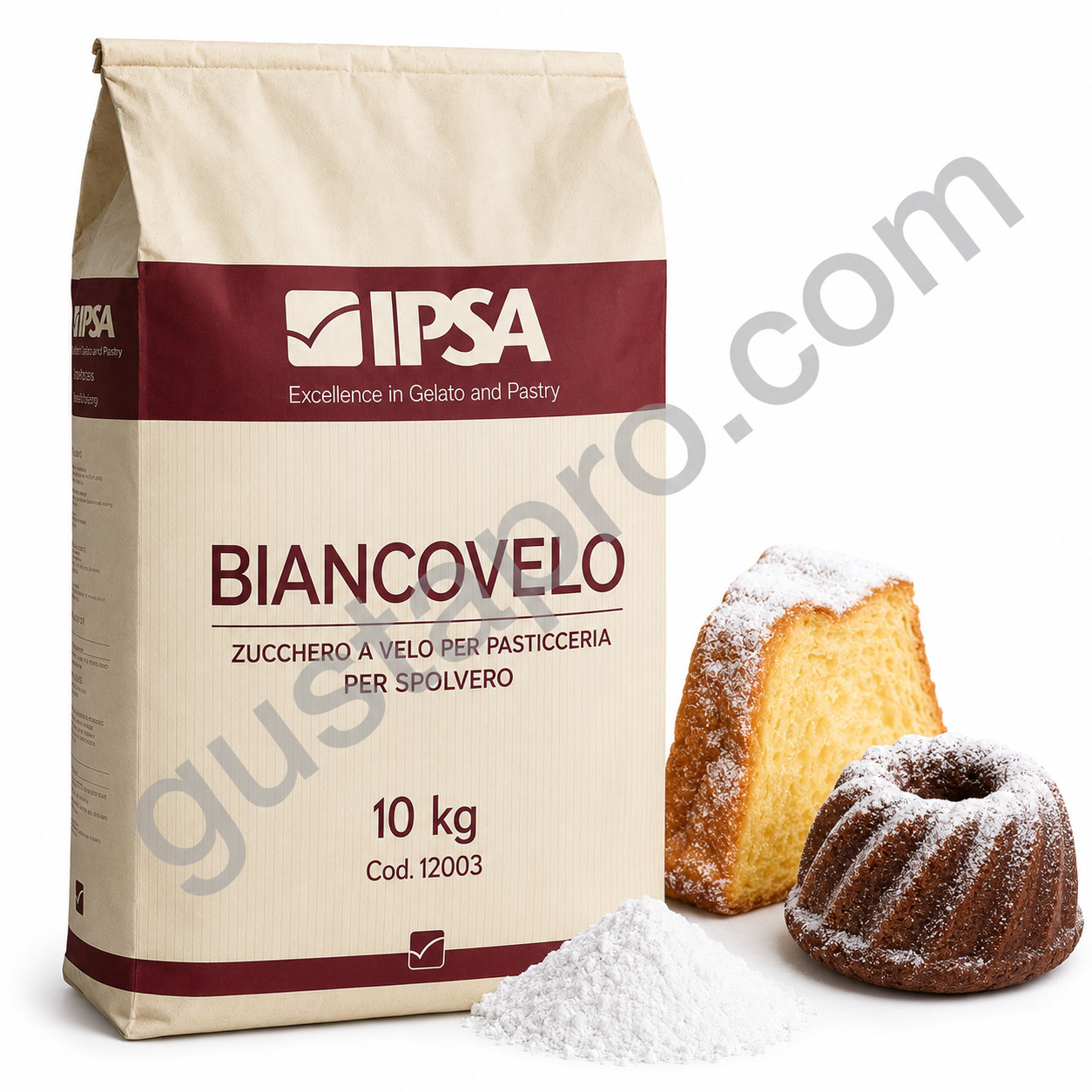 Zahar pudra decorativ BIANCOVELO, 10kg, 12003 Ipsa