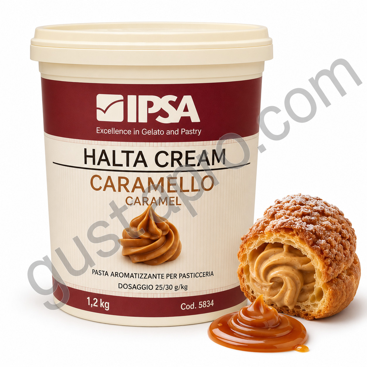 Pasta aromatizanta caramel HALTA, 1,2kg, 5834 Ipsa