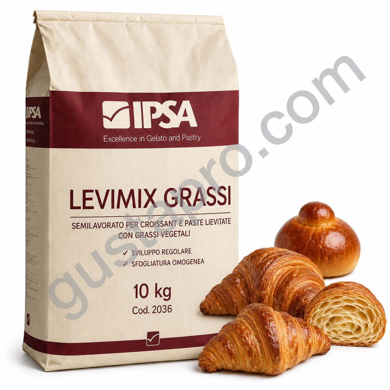 Mix pentru croisante LEVIMIX GRASSI, 10kg, 2036 Ipsa