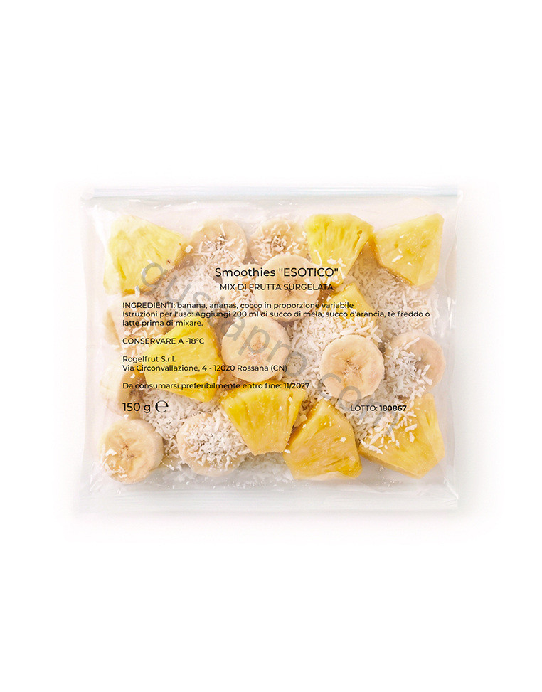 Baza congelata smoothie Exotic (ananas, banana, cocos) 150 g Rogelfrut