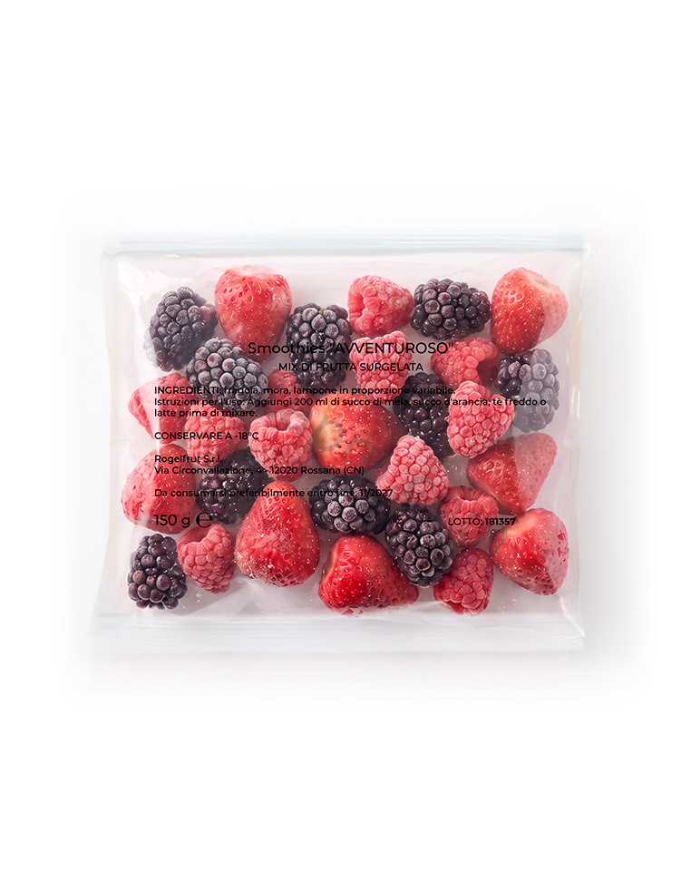 Baza congelata smoothie Adventurous (capsuni, zmeura, mure) 150 g Rogelfrut