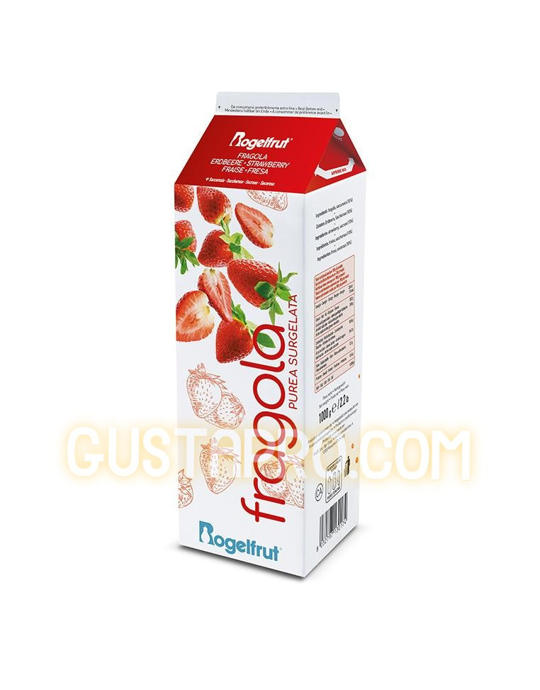 Piure de capsuni congelat, 1 kg Rogelfrut